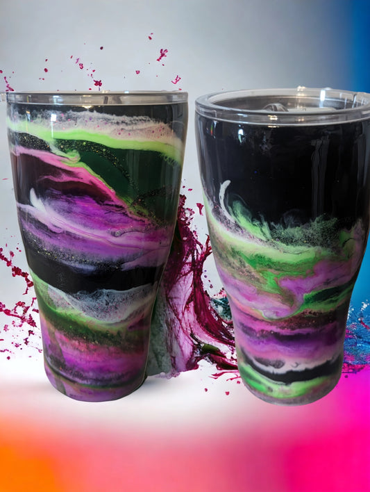 20 oz alcohol ink doubled walled stainless steel