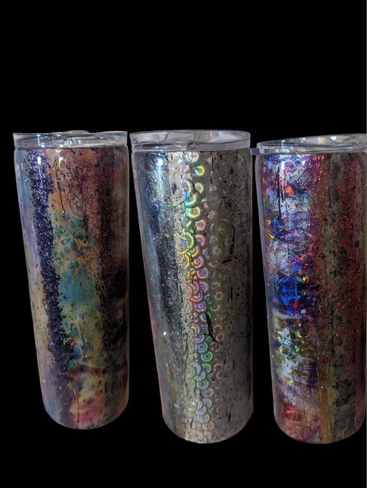 30 oz. foiled double walled stainless steel tumbler