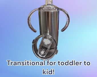 12 oz. sippy transitional stainless steel tumbler