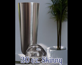 20 oz. skinny stainless steel tumbler