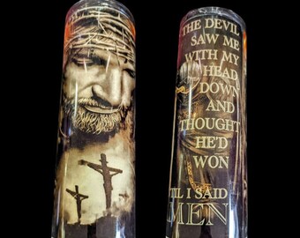 Christ 20 oz sublimated tumbler