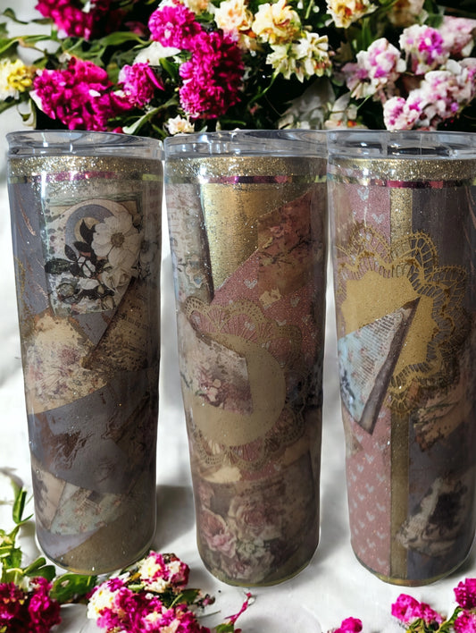 30 oz. doubled walled stainless steel vintage tumbler