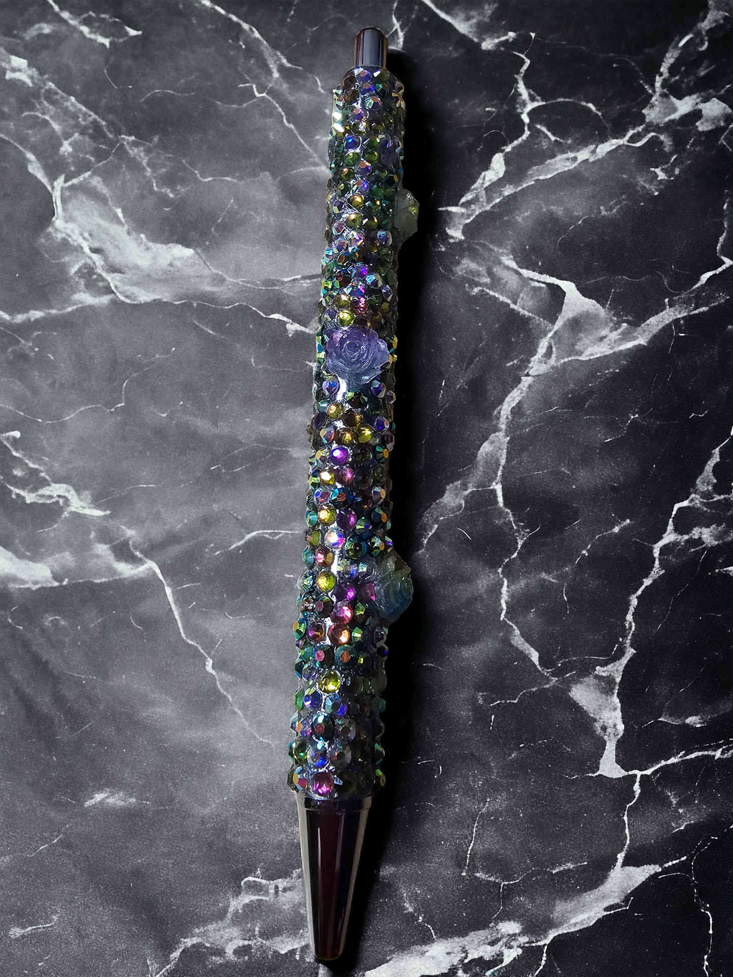 Rhinestoned Stainless Steel ink pens