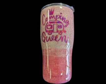 Camping Queen 20 oz. sublimated tumbler