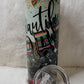 Beautiful Crazy design 20oz Skinny Double Wall Tumbler with straw and sliding lid Great Gift Idea