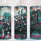 Beautiful Crazy design 20oz Skinny Double Wall Tumbler with straw and sliding lid Great Gift Idea